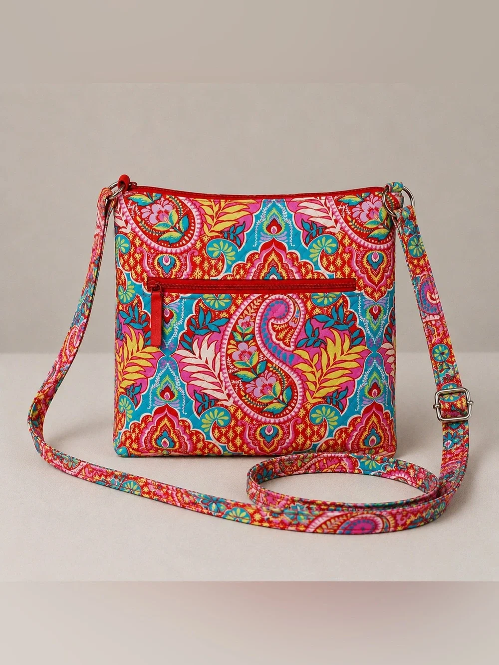 Vera Bradley Paisley In Paradise Hipster Crossbody Retired Quilted Bohemian